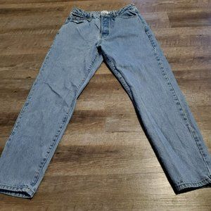 RUE 21 Juniors size 10 Denim Jeans Light Wash Straight Leg Mom Jeans